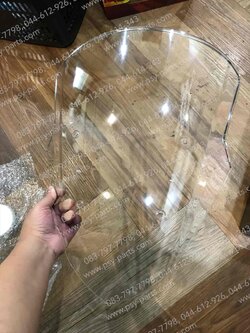 กระจกหน้ากาก NMAX แท้โรงงาน สีใส 