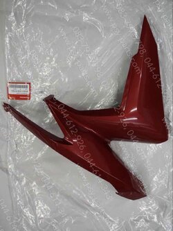 ฝาครอบไฟหน้า-ขวา CLICK 125/18 แท้ๆ สีแดงสด (R366) 64501-K59-A70ZJ 