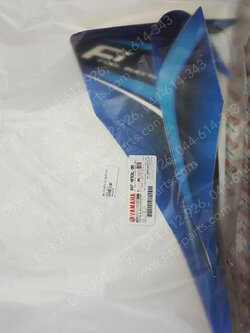 สติ๊กเกอร์บังลมซ้าย FINN 2017 สีน้ำเงิน/ดำ/เทา B6F-WF83L-00 + สติ๊กเกอร์บังลมขวา FINN 2017 สีน้ำเงิน/ดำ/เทา B6F-WF83N-00