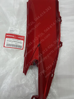 ฝาข้างตัวกลาง-ขวา WAVE 110-I ใหม่ แท้ๆ สีแดงบรอนซ์ (R340) 64325-KWW-640ZJ 