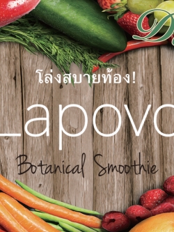 สมูทตี้ผงผักผลไม้ Lapovo Smoothies ผิวสวย หุ่นดี ขับถ่ายง่าย : Healthy Hut