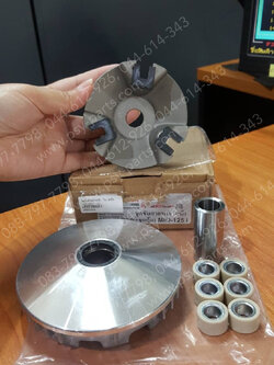 ล้อขับสายพานหน้า MIO 125, MIO 125-I (T) ใน + ชุดตุ้ม (พร้อมบูซ+ปะกับตุ้มน้ำหนัก)