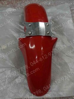 บังโคลนหน้า ZR 120 (T) สีแดง