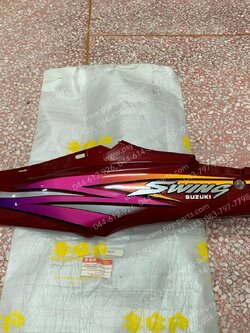 ฝาครอบข้างซ้าย SWING-ใหม่ แท้ๆ สีแดงมารูน (S51) 47210-31CF7-395T