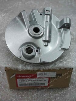 จานเบรคหน้า DREAM 110-I (DREAM SUPER CUB), SUPER CUB/ไฟกลม, WAVE 110-I แท้ๆ สีบรอนซ์ 45010-KWW-640ZA