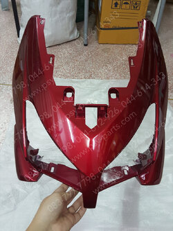 บังลม CLICK (T) สีแดงเข้ม (R326) 