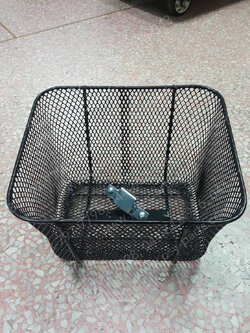 ตะกร้าหน้า RC 100J2 ลวดตาข่าย สีดำ 