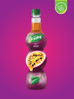 ไซรัปเฟรชชี่ ไซรัปเสาวรส Freshy ไซรัปผลไม้ น้ำเสาวรส น้ำเชื่อมผลไม้ ไซรัปเข้มข้น ขนาด 710 ml
