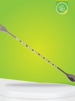 ช้อนคนเหล็ก Mix Stainless Spoon ช้อนคนค็อกเทล ปลายส้อม ความยาว 25cm ช้อนชงกาแฟ จำหน่ายโดย ทีอีเอ