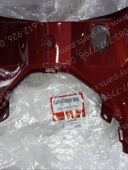 คอนโซลกลาง/บน WAVE 110-I/19 แท้ๆ สีแดงเข้ม (R366) 64310-K58-TF0ZC 