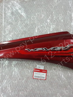 ฝาครอบข้างขวา WAVE 110-I/21 แท้ๆ (รุ่นล้อแม็ก) สีแดง/สติ๊กเกอร์สีแดง 64600-K2J-T10ZB
