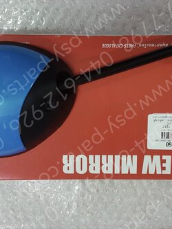 กระจกส่องหลัง FINO-I แท้ๆ ขวา-สีฟ้า 1YC-F6290-50