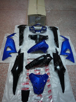 พลาสติกชุด WAVE 100/05 ดิสก์เบรค สีน้ำเงิน (B325) 