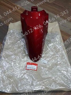 บังโคลนหน้า CLICK 125/18 แท้ๆ สีแดงเข้ม (R366) 61100-K59-A70ZC 