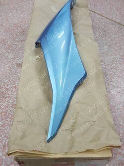 ฝาครอบข้างซ้าย WAVE 110-I แท้ๆ สีฟ้าบรอนซ์ (B203) 64420-KWW-A00ZP 