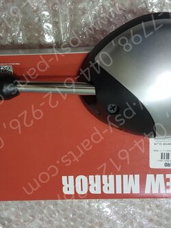 กระจกส่องหลัง FILANO/HYBRID, GRAND FILANO/HYBRID แท้ๆ ซ้าย-สีบรอนซ์ด้าน (1783) 2BL-F6280-R0, 2BL-F6280-R1