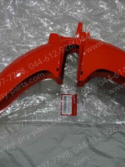 บังโคลนหน้า DREAM SUPER CUB/ไฟกลม แท้ๆ สีส้ม (YR276) 61100-K76-T60ZG 