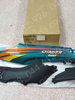 ฝาครอบข้างซ้าย STINGER-S แท้ๆ สีเขียว 47211-21D30-833