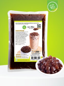 บุกไข่มุก บุกบราวน์ พร้อมทาน 1 kg มุกบุก บุกคริสตัล บุกบราวน์ชูการ์ ท็อปปิ้ง มุกคริสตัล ในน้ำเชื่อม Crystal Pearl Brownsugar ตรา ทีอีเอ