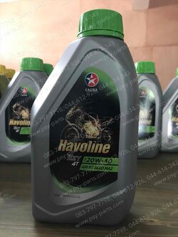 น้ำมันเครื่อง 0.8 L CALTEX, HAVOLINE 20W-40