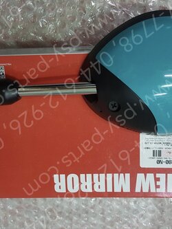 กระจกส่องหลัง FILANO/HYBRID, GRAND FILANO/HYBRID แท้ๆ ซ้าย-สีเขียว TURQUOISE (1754) 2BL-F6280-N0, 2BL-F6280-N1