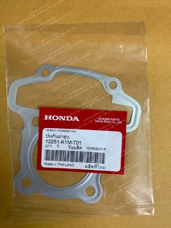 ปะเก็นฝาสูบ WAVE 110-I/21 แท้ๆ 12251-K1M-T01