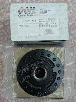 ดุมล้อหน้า TUXEDO ดิสก์เบรค, KAZE, KAZE 125, LEO (T) สีดำ 4 รู