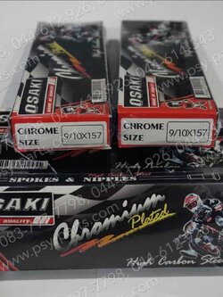 ซี่ลวดชุด 9*157 ชุบโครเมี่ยม