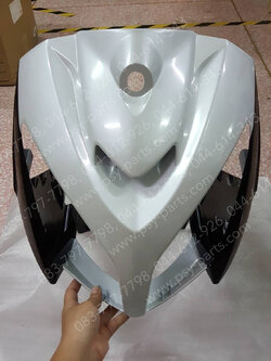 บังลม NOUVO MX แท้ๆ สีขาว/สีดำเงา 1P7-F8311-10-8X 