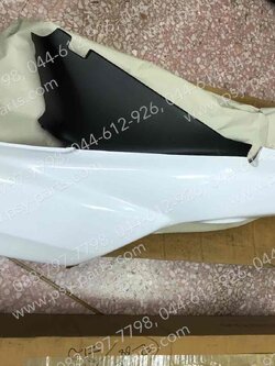 ฝาครอบข้างซ้าย NICE แท้ๆ สีดำ/ขาว 64380-KEV-750ZM