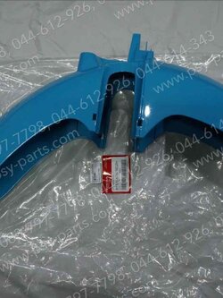 บังโคลนหน้า DREAM SUPER CUB/ไฟกลม แท้ๆ สีฟ้าอ่อน (219) 61100-K76-T60ZH 