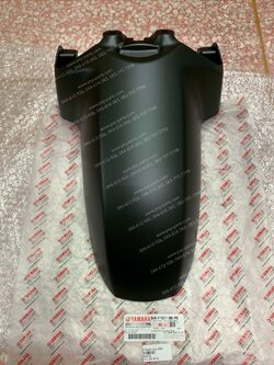 บังโคลนหน้า QBIX แท้ๆ สีดำด้าน (0582) BM9-F1511-00-P0 