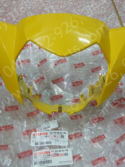 เสื้อไฟหน้าตัวหน้า SPARK 115-I ใหม่ แท้ๆ สีเหลือง 1FC-F6143-01-P6 