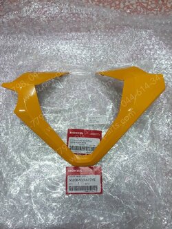 ฝาครอบแฮนด์บน CLICK 125/18 แท้ๆ สีเหลือง (YR344) 53208-K59-A70YE