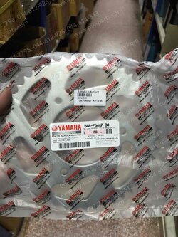 สเตอร์หลัง M/SLAZ, EXCITER, YZF/R 15 แท้ๆ 47 ฟัน B48-F5447-00