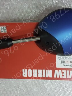 กระจกส่องหลัง FILANO 125, GRAND FILANO แท้ๆ ซ้าย-สีน้ำเงินด้าน (1211) 2BL-F6280-40, 2BL-F6280-41