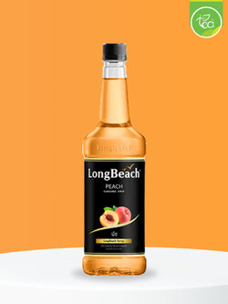 ไซรัปลองบีช ไซรัปพีช ไซรัปกลิ่นพีช ลองพีช 740ml LongBeach Peach Syrup จำหน่ายโดย ทีอีเอ