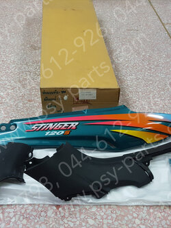 ฝาครอบข้างขวา STINGER-S แท้ๆ สีเขียว 47111-21D30-833