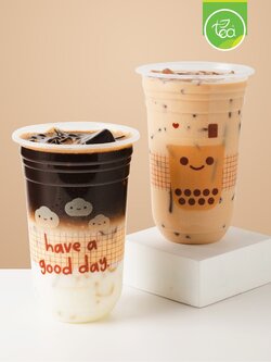 [HGD22U] แก้วแคปซูล แก้วสกรีน พิมพ์ลาย แก้วพลาสติก แก้วชาไข่มุก แก้วPP แก้วปาก95 แก้ว22ออนซ์ แก้วพลาสติกสกรีนลาย