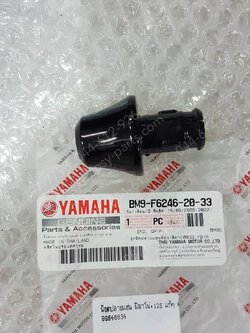 น็อตปลายแฮนด์ FILANO, FILANO 125, GRAND FILANO, FILANO/HYBRID แท้ๆ สีดำเงา (033) BM9-F6246-20-33 (ราคาต่อ 1 ชิ้น)