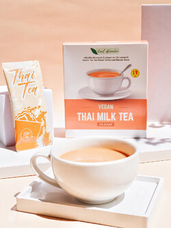 ชาเพื่อสุขภาพ Leaf Blender สำหรับผู้ที่ทานเจ วีแกน และคีโต มี 3 รสชาติ ชาไทย / ชาเขียว / ชานมขมิ้น : Healthy Hut