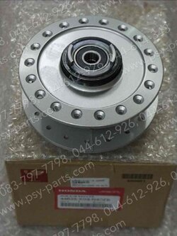 ดุมล้อหน้า WAVE 125-I/18, WAVE 110-I/19 ดิสก์เบรค แท้ๆ สีบรอนซ์ 44635-K03-N40ZB 