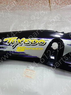 ฝาครอบข้างขวา NEON แท้ๆ สีดำเทา (ลายTUXEDO) 14090-1357-K2