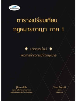 (ตำหนิ)ตารางเปรียบเทียบ กฎหมายอาญา ภาค 1 / โดย ฐิติมา แซ่เตีย,วีระชน อังคุระษี / ปีที่พิมพ์ สิงหาคม 2566 (ครั้งที่ 1)