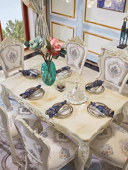 โต๊ะกินข้าวหลุยส์ โต๊ะทานข้าวหลุยส์ รุ่น DLT-04