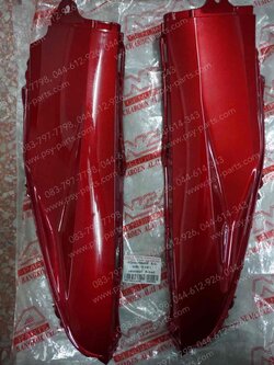 ฝาข้างแบต WAVE 110-I (T) สีแดงบรอนซ์ (R340) 