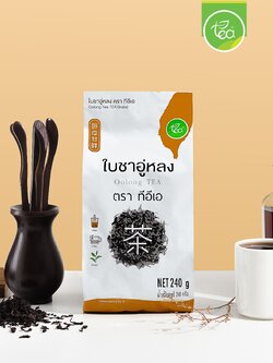 ชาอู่หลง ใบชาอู่หลง ชาใส เกรด AA ก้านอ่อน 240 กรัม ชาอู่หลง ชาจีน ชาใส ใบชา ชา Oolong Tea Zen Series ตรา ทีอีเอ