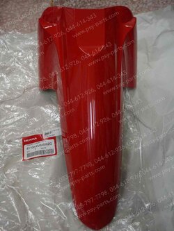 บังโคลนหน้า WAVE 125X แท้ๆ สีแดงสด (R310) 61100-KVR-600ZQ 