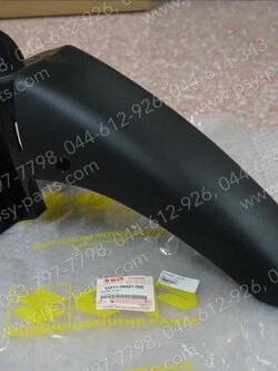 บังโคลนหน้า BEST 125 แท้ๆ ท่อนหลัง/สีดำ 53211-20G21-000