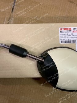 กระจกส่องหลัง FILANO/HYBRID, GRAND FILANO/HYBRID แท้ๆ ซ้าย-สีขาวเหลืองครีม (1565) 2BL-F6280-M0, 2BL-F6280-M1